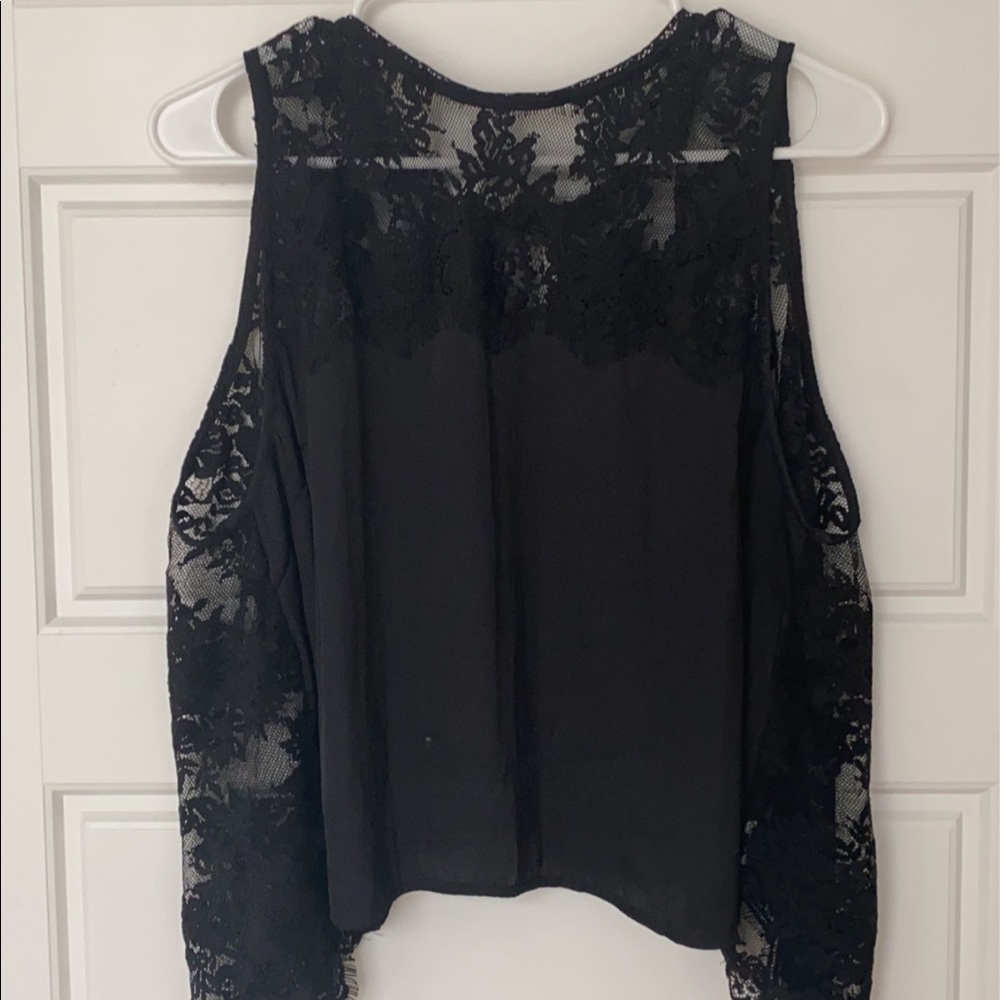 black lace tank top